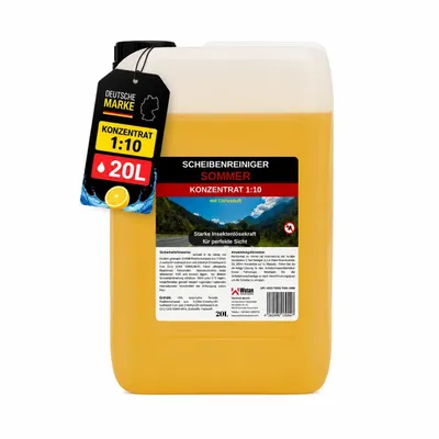Produktbild von 20 Liter Scheibenreiniger 1:10 Konzentrat Sommer Insektenlöser