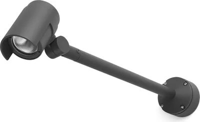 Produktbild von Faro 70157, Wandbeleuchtung für den Außenbereich, Dunkles Grau, Aluminium, IP65, I, 15 W