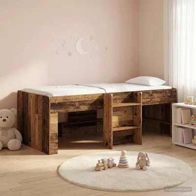 Produktbild von Maison Exclusive - Hochbett für Kinder Altholz 90 x 190 cm Holzwerkstoff
