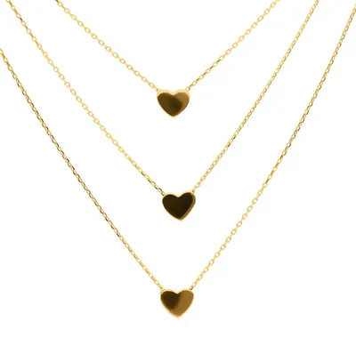 Produktbild von SuzanGold Love Kette Echtgold Halskette aus 375er Gelbgold