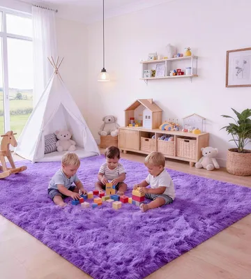 Zdjęcie produktu dla Omgoods - Dywan shaggy, 120 x 160 cm - Wysokiej jakości i można go prać