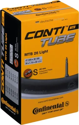 Produktbild von 2x Continental MTB 26 Light Schlauch 26 Zoll SV (47/62-559) SV 42mm