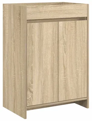 Immagine prodotto di vidaXL Mobile da bagno in rovere Sonoma 56 x 37,5 x 81 cm in materiale derivato dal legno
