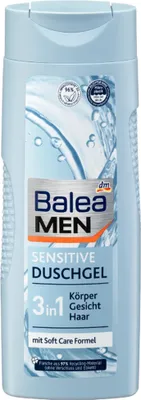 Produktbild von Balea MEN Duschgel Sensitive * 3in1 Körper-Gesicht-Haar * 300ml Vegan // Männer Shampoo von Partygeschenke24