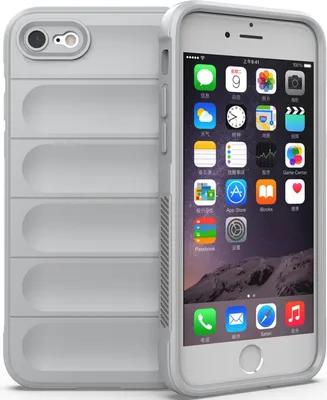Produktbild von iPhone SE 2022 Hülle, Weich TPU Silikon Stossfest Anti-rutsch Schutzhülle für iPhone SE 2022/SE 2020/ 8 / 7 Grau