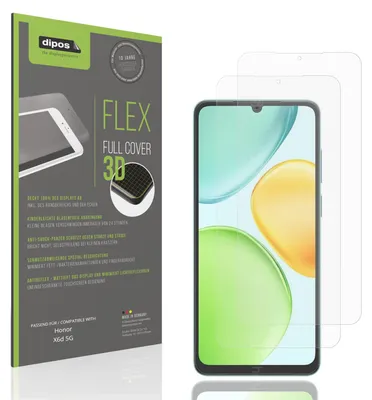 Produktbild von 2x Full Cover Schutzfolie matt für Honor X6d 5G Panzerfolie Anti-Shock