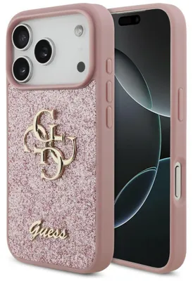 Obrázok produktu pre Puzdro Guess Hardcase s trblietkami pre iPhone 18 Pro / 17 Pro, ružové