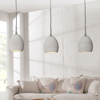 Design Beton Hängeleuchte CEMENT-COLLECTION III Industrial Design Hängelampe Pendelleuchte Deckenlampe