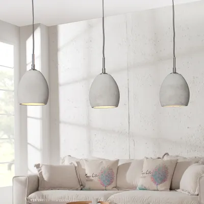 Produktbild von Design Beton Hängeleuchte CEMENT-COLLECTION III Industrial Design Hängelampe Pendelleuchte Deckenlampe