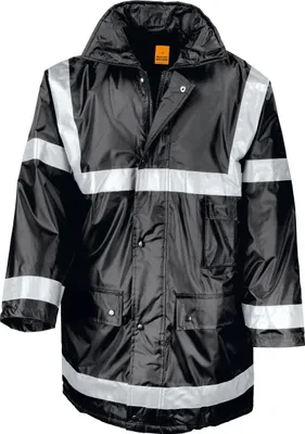 Produktbild von Result Herren Arbeitsmantel / Regenmantel BC918 (Medium) (Schwarz)