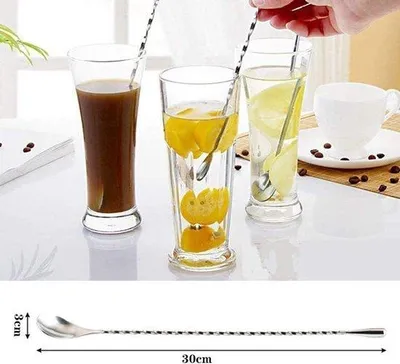 Obrázok produktu pre Miešadlo na koktaily, mliečne koktaily, kávu, džús, z nehrdzavejúcej ocele