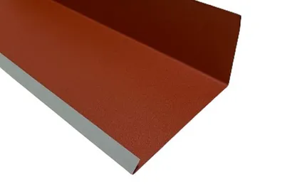 Produktbild von 2 m Roofart Wandanschlußblech Ziegelrot RAL 3009