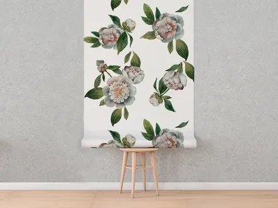 Produktbild von Coloray Fototapete 152x104 cm Latextapete Magicstick - Romantische Pfingstrose Blumen