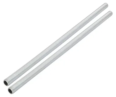 M10 Rohr-T-Stück, 265 mm, verzinkt, 2 Stück