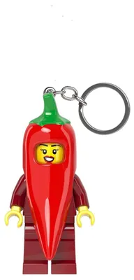 Immagine prodotto di Portachiavi Lego Minifigure con funzione luminosa, costume da peperoncino