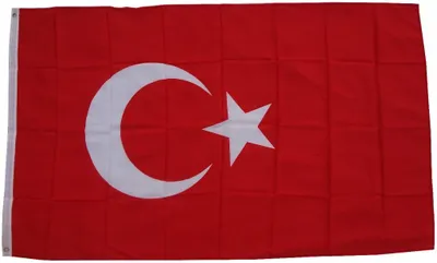 Immagine prodotto di Bandiera XXL Turchia 250 x 150 cm con 3 occhielli Peso del tessuto 100g/m² asta per bandiera da issare