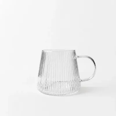 Produktbild von Mulex Geribbeldes Glas Mokkenset 2-teilig 280 ml