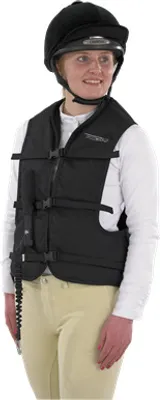 Produktbild von Helite Airbagweste Airnest, schwarz, S, 17-24 Liter, 0,1 Sekunden Auslösezeit, für Reit- und Motorradsport
