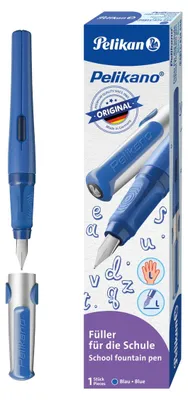Produktbild von Pelikan 824446, Blau, Kartuschenfüllsystem, Blau, Edelstahl, Linkshändig, 1 Stück(e)