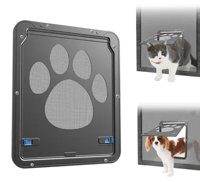 Image de NAMSAN : Porte pour animaux de compagnie, moustiquaire avec fenêtre, porte pour chats, moustiquaire