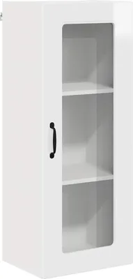 Produktbild von vidaXL Geschirrspülerfront Kalmar Hochglanz Weiß 40 x 31 x 100 cm