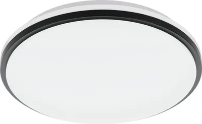 Produktbild von EGLO LED Deckenlampe Pinetto, runde Deckenleuchte, Wandlampe aus Stahl und Kunststoff, Lampe für Badezimmer und Küche, neutralweiß, IP44, Ø 34 cm