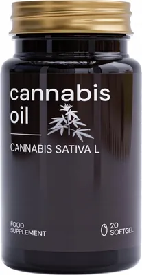 Obrázek produktu pro Doplněk stravy Cannabis Oil 20 kapslí