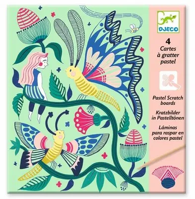Produktbild von Kreatives Schabespiel: Blumen im Garten, Djeco