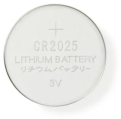 Produktbild von Nedis Lithium-Knopfzellenbatterie CR2025 - 3 V DC - 5-Pack