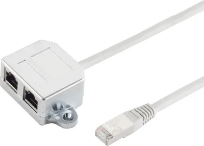 Produktbild von cat. 5e Patchkabeladapter Telefon/Telefon 0,1 m