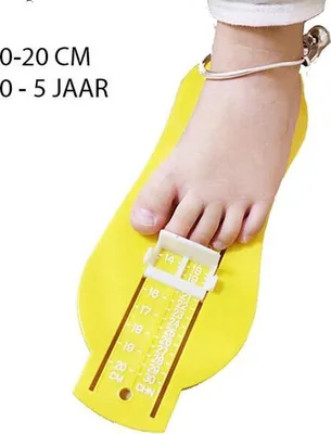 Produktbild von Jumada's – Kinderfußgröße messen – Babyfußgröße messen – Gelb