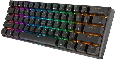 Zdjęcie produktu dla Royal Kludge RK61 Klawiatura mechaniczna, RGB, z brązowym przełącznikiem, czarna