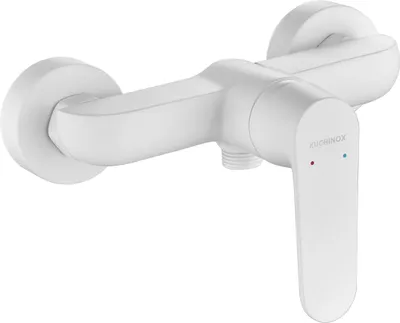 Produktbild von BADLAND Brausearmatur Wasserhahn DIMA Brausebatterie für Badezimmer in Weiß