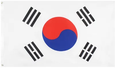 Image de Drapeau sud-coréen – Drapeau de la Corée du Sud – Corée du Sud – Taegeukgi – Drapeau coréen – 150/90 cm – Polyester – Coupe du Monde – Championnat