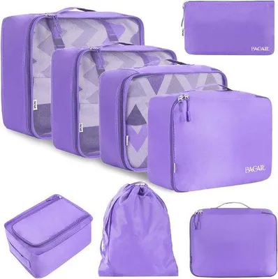 Produktbild von Famanu Packing Cubes 8-teilig - Kofferorganizer für Reisen