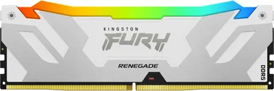 Produktbild von Kingston FURY Renegade RGB - DDR5 - Modul - 16 GB - DIMM 288-PIN - 6400 MHz / PC5-51200 - CL32 - 1.4 V - ungepuffert - on-die ECC - Weiß & Silber
