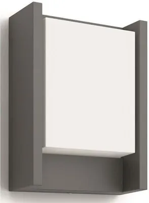 Immagine prodotto di Lampada da parete per esterni a LED Philips Arbour, antracite, 600 lm, 6 W, IP44, 16,6 x 7,5 x 22,1 cm