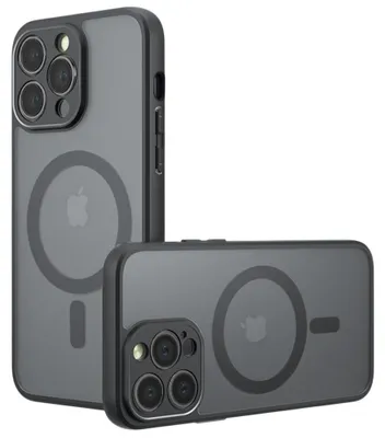 Produktbild von Techsuit – PureFrost MagSafe-Hülle für iPhone 12 Pro – mattes Schwarz