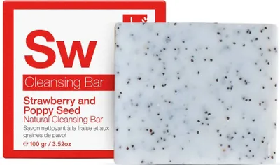 Produktbild von Dr Botanicals Strawberry and Poppy Seed Natural Cleansing Bar 100g