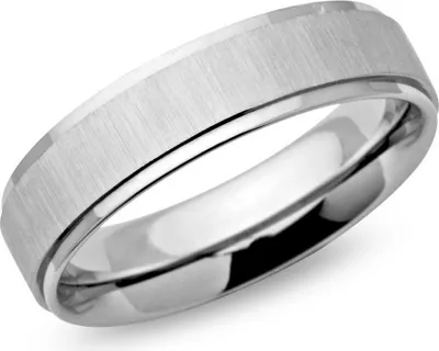 Produktbild von Mattierter Edelstahl Ring mit polierten Kanten R9106
