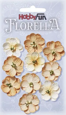Produktbild von Blüten aus Maulbeer-Papier 2,5 beige