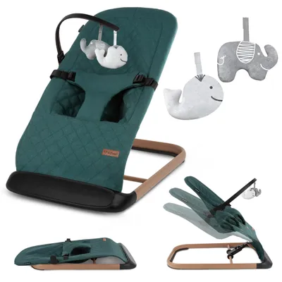 Obrázok produktu pre Kidwell Laro detské lehátko pre novorodencov ergonomické 3‑polohy 3‑bodový pás hrazdička