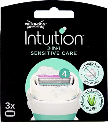 Produktbild von Wilkinson Intuition Sensitive Care Rasierklingen, 3er Pack