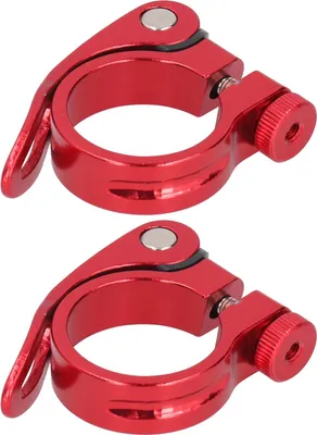 Produktbild von 2 Stück Fahrradsattelklemme Mountainbike Rennrad Sitzrohr Schnellspanner Clip 35 mm