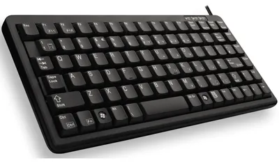 Produktbild von CHERRY G84-4100, Mini, Kabelgebunden, USB, QWERTY, Schwarz