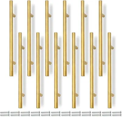 Produktbild von Schrankgriffe 12-teiliges Set aus Edelstahl - 250 mm (160 mm Lochabstand)