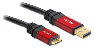 Immagine prodotto di Cavo Delock da connettore USB 3.0 Tipo A a connettore USB 3.0 Tipo Micro-B, 5 m, Premium