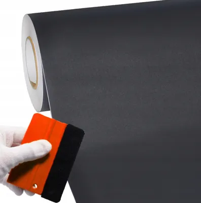 Produktbild von SOLAR SYSTEMS | Möbel-Folie DecoFlex SL0034 - 122x400 cm - Grafit Schwarz - Selbstklebend - Strukturierte Oberfläche