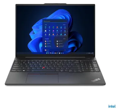 Image de Ordinateur portable Lenovo ThinkPad E16 Gen 1 (Intel) Intel® Core™ i5 i5-1335U écran tactile 40,6 cm (16") WUXGA 16 Go DDR4-SDRAM 512 Go SSD Wi-Fi 6 (802.11ax) Windows 11 Pro clavier anglais américain Noir Neuf reconditionné/Reconditionné
