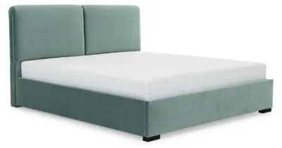 Produktbild von Schlafzimmer Betten Designer Doppelbett Luxus Polsterbetten Textilbett